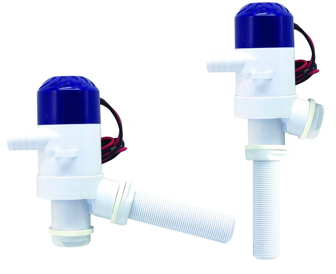 Shoreline marine dual position livewell pump