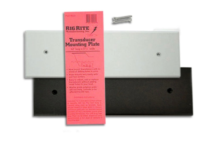 Rig rite transducer mounting plate